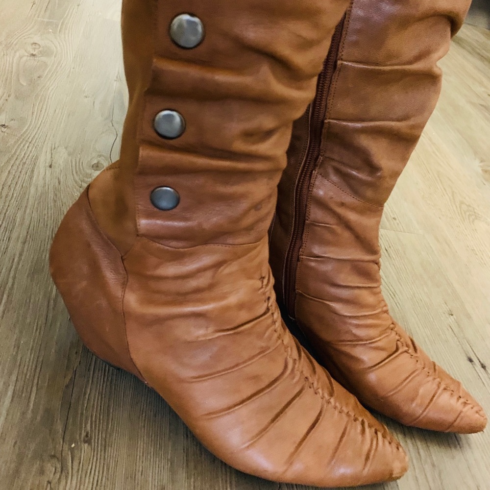 Vintage leather boots